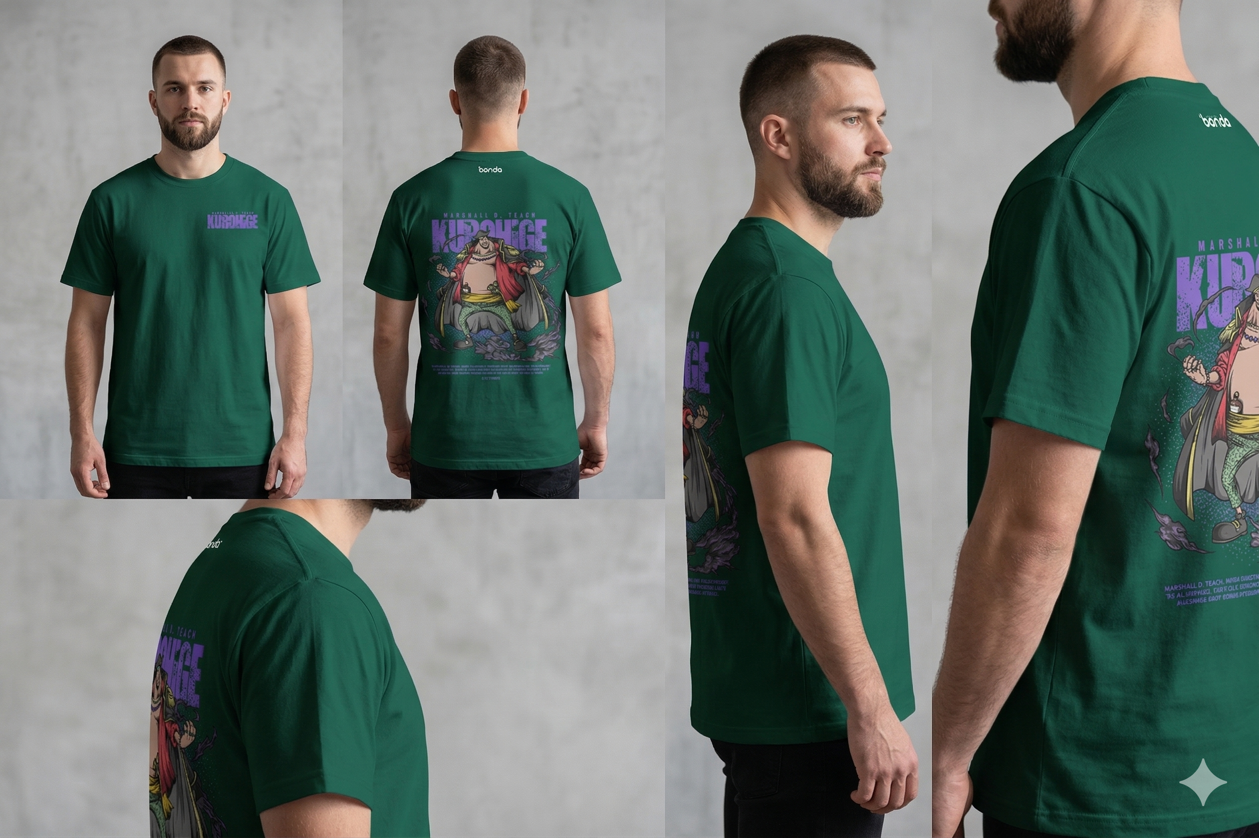 KUROHIGE T-Shirt - One Piece 