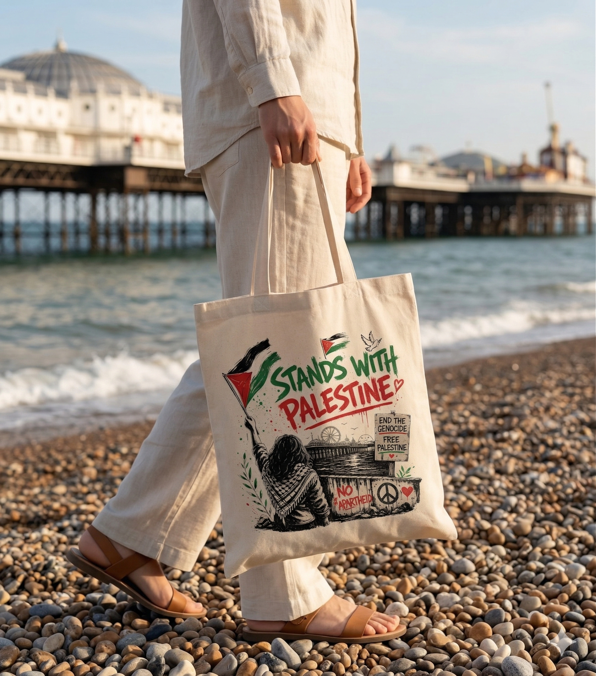 Stand With Palestine Tote Bag