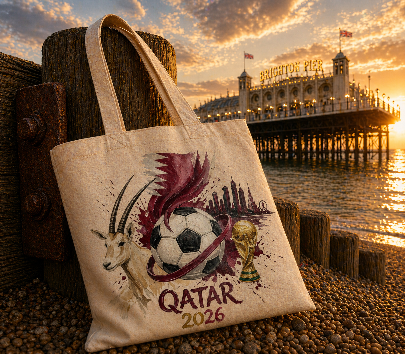 Qatar WC 26 Tote Bag