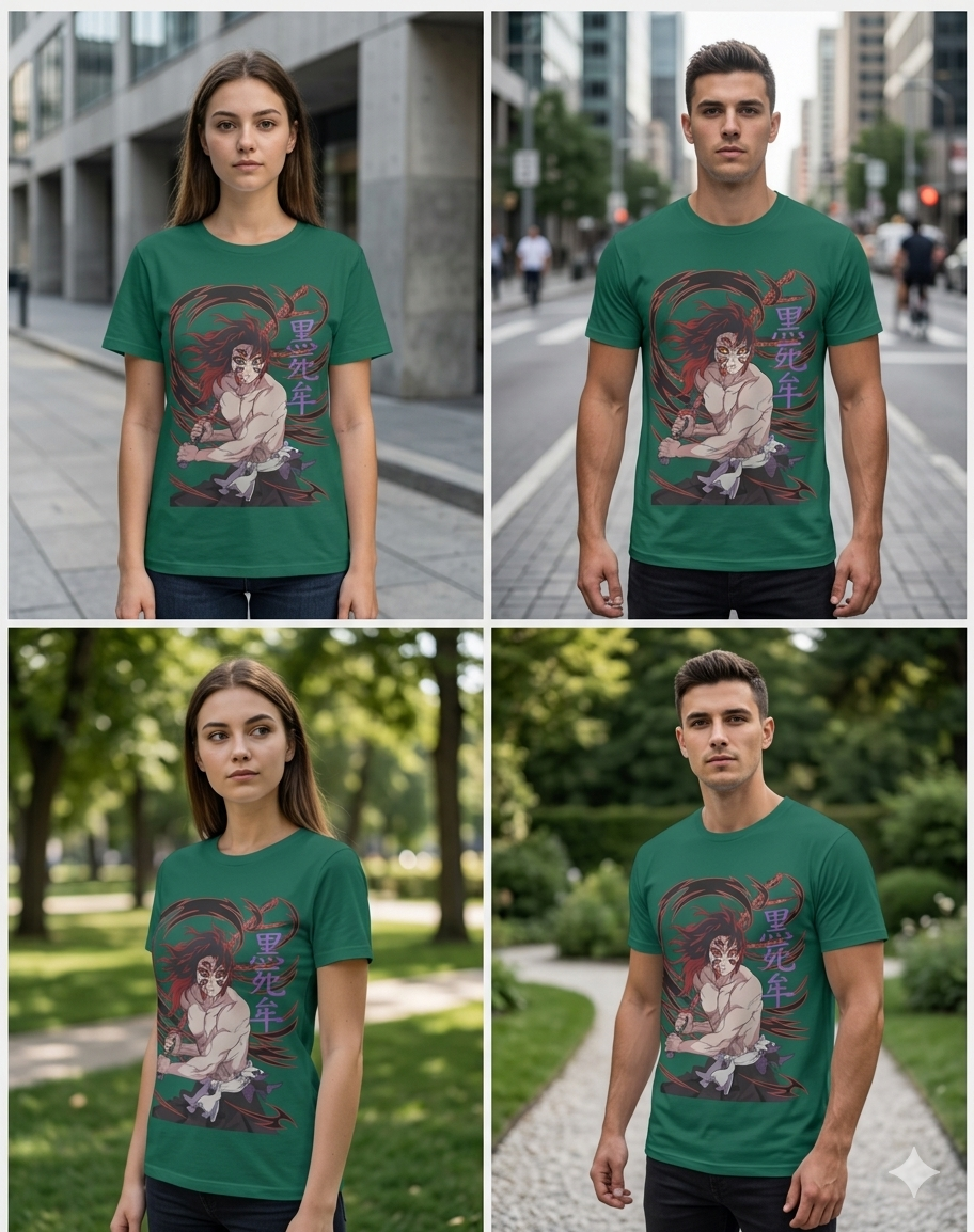 Akaza Blood Fury Tee - Demon Slayer