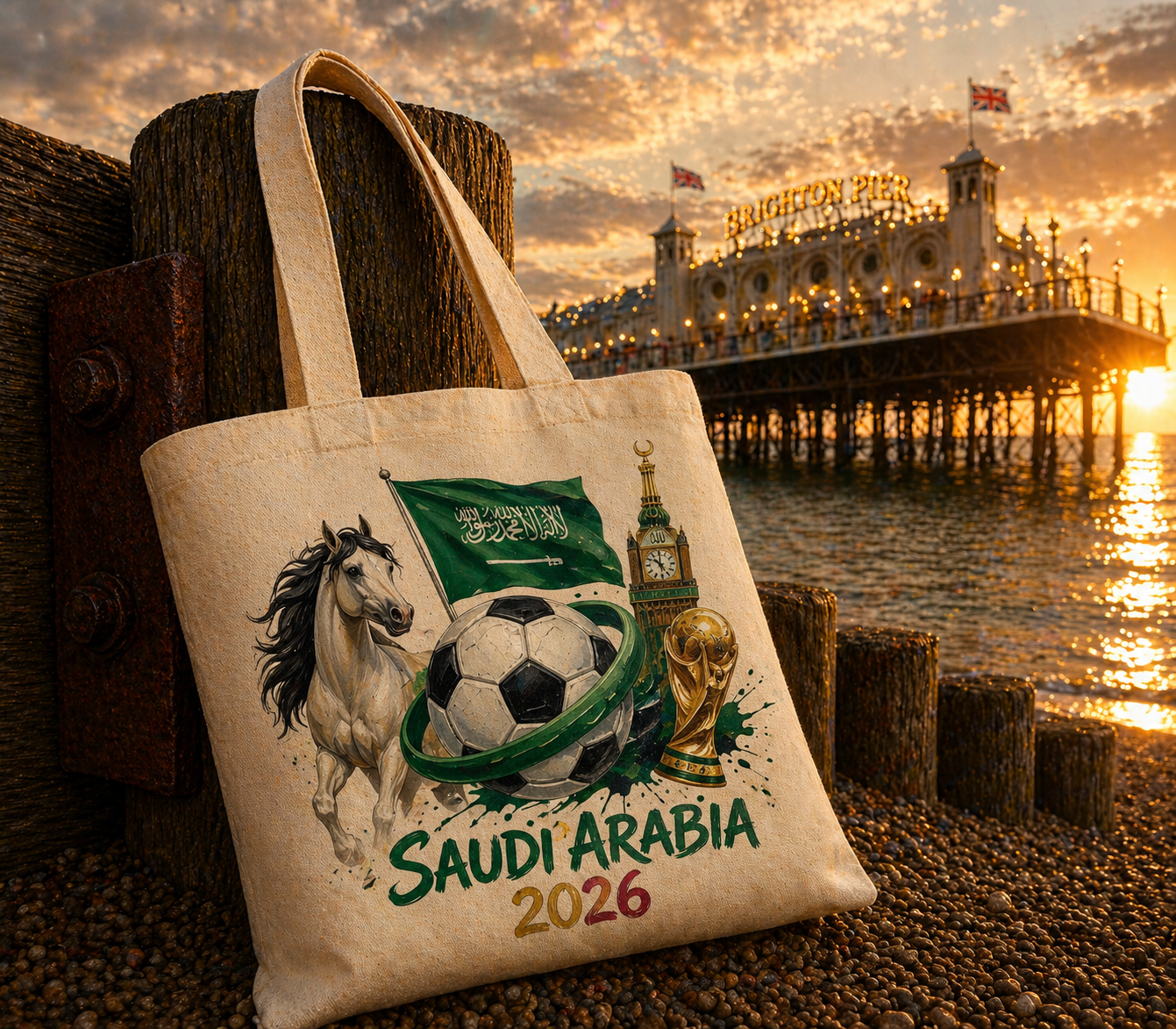 Saudi Arabia WC 26 Tote Bag