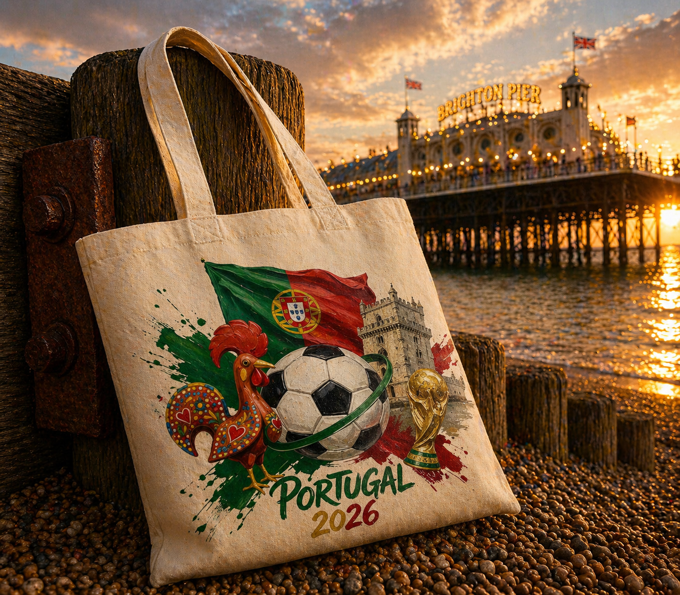 Portugal WC 26 Tote Bag